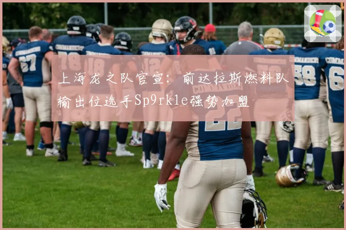 上海龙之队官宣:前达拉斯燃料队输出位选手Sp9rk1e强势加盟